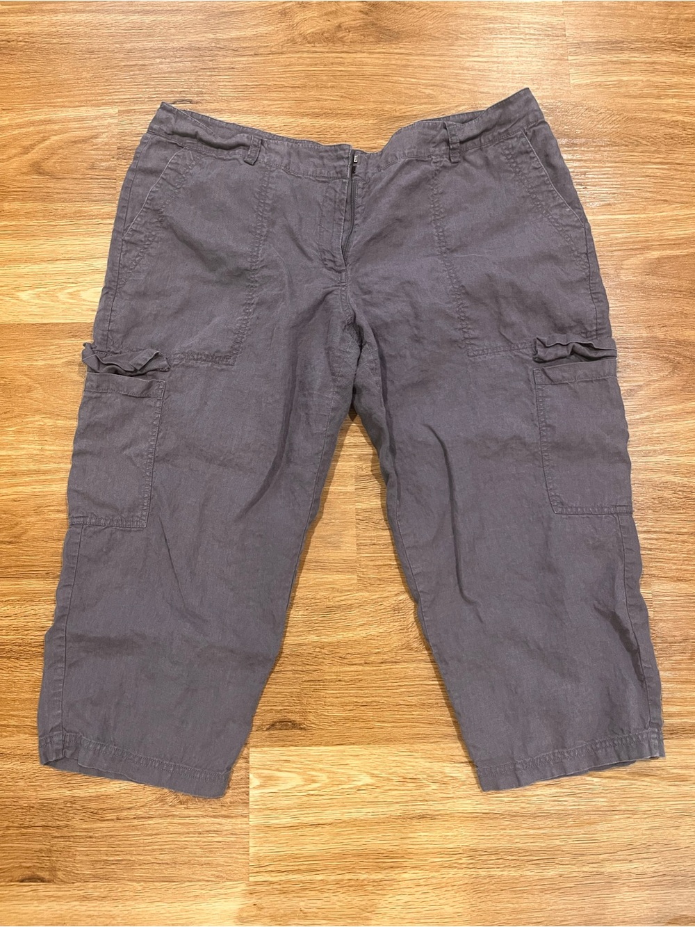 Eileen Fisher Linen Capri Pants